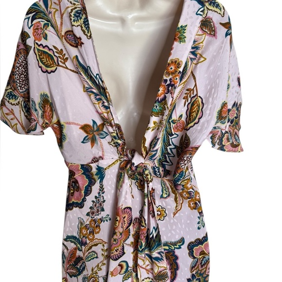 NWT Kachel x Anthropologie Flutter-Sleeve Floral Slip Dress Size 6 fairy girly - Picture 9 of 11